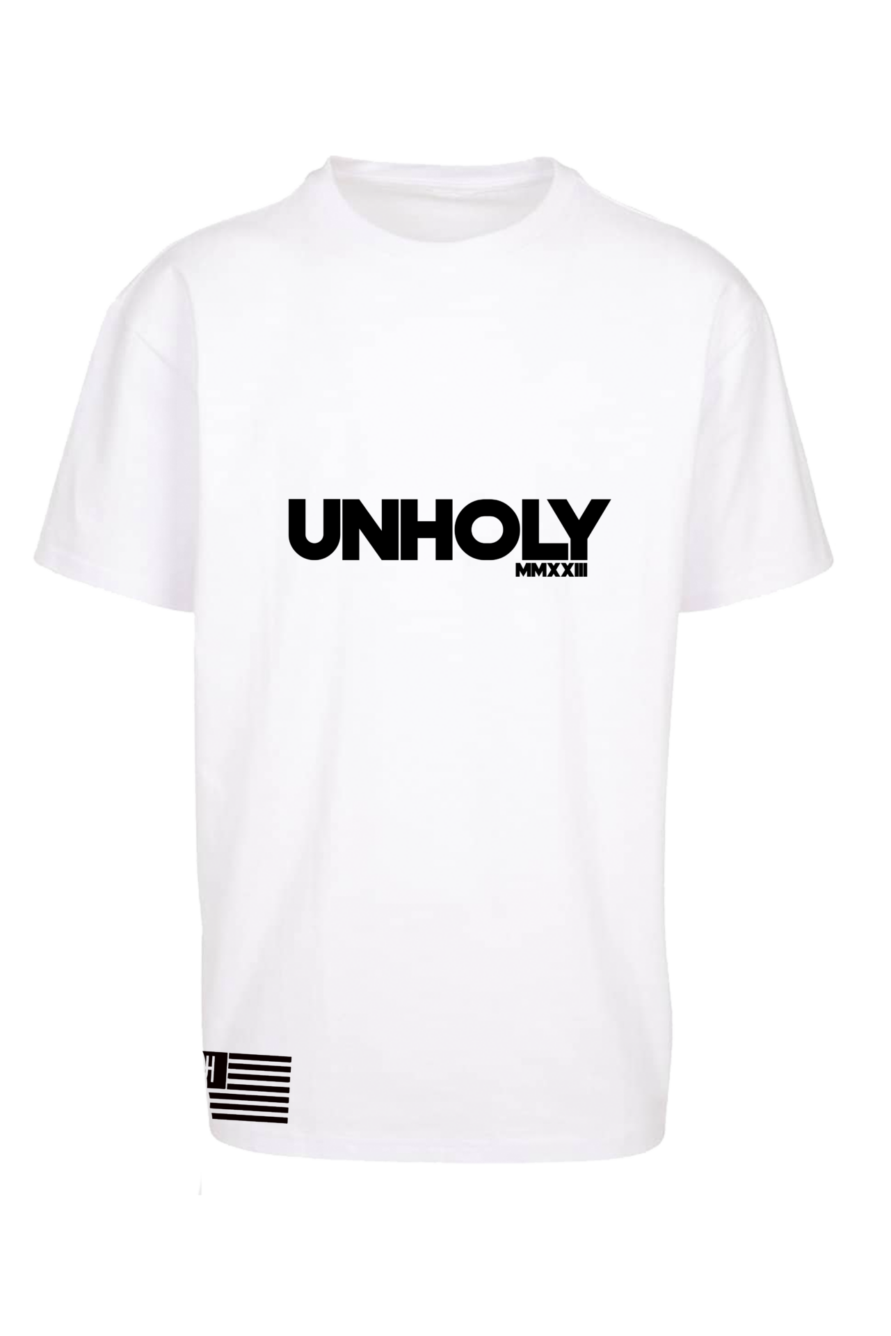 OVERSIZED T-SHIRT – ” U N H O L Y”  WHITE