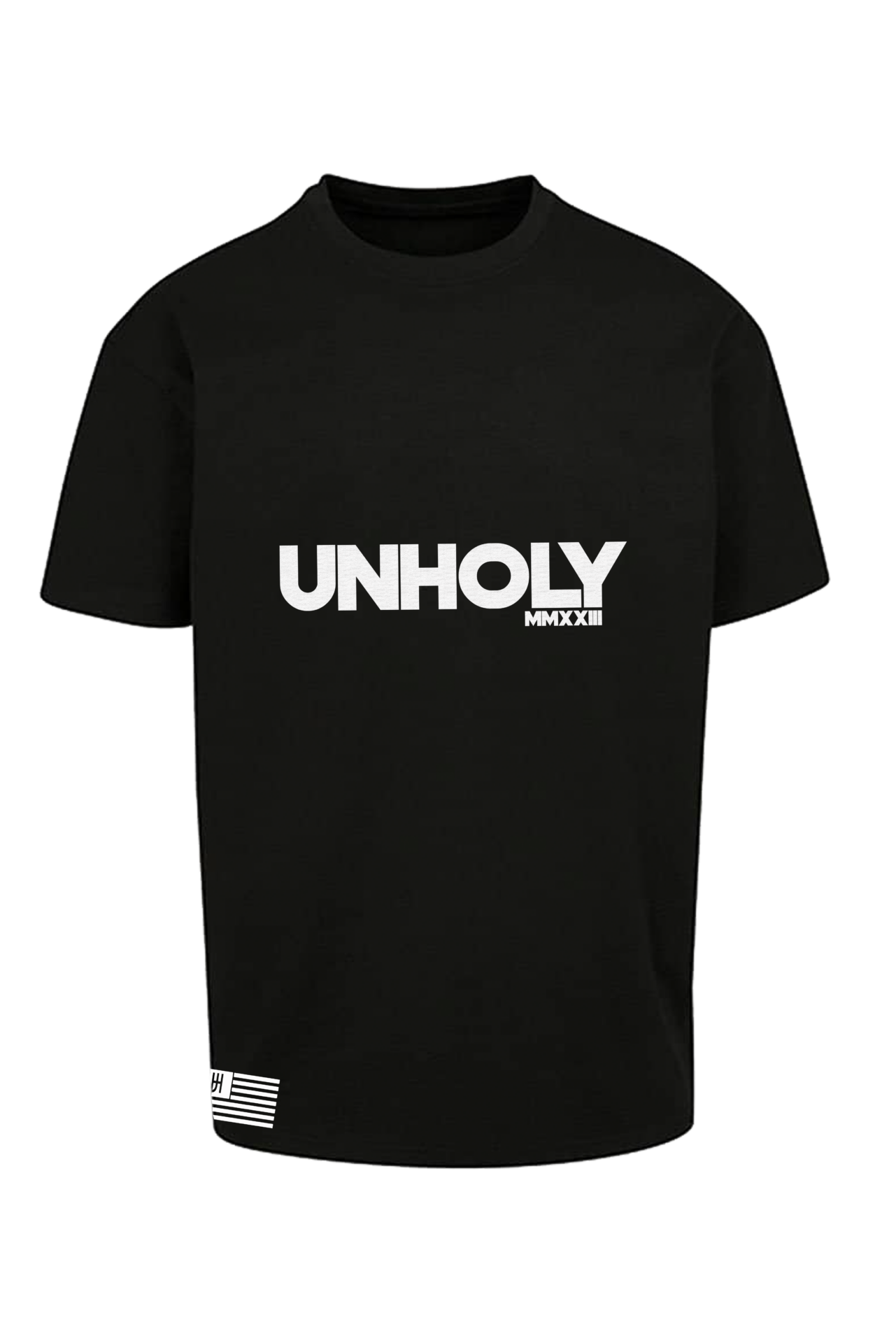 OVERSIZED T-SHIRT – ” U N H O L Y”  BLACK